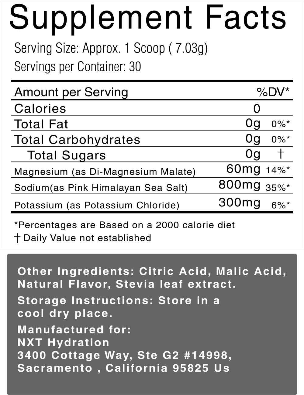 Electrolytes | NXT Hydration | Natural Citrus
